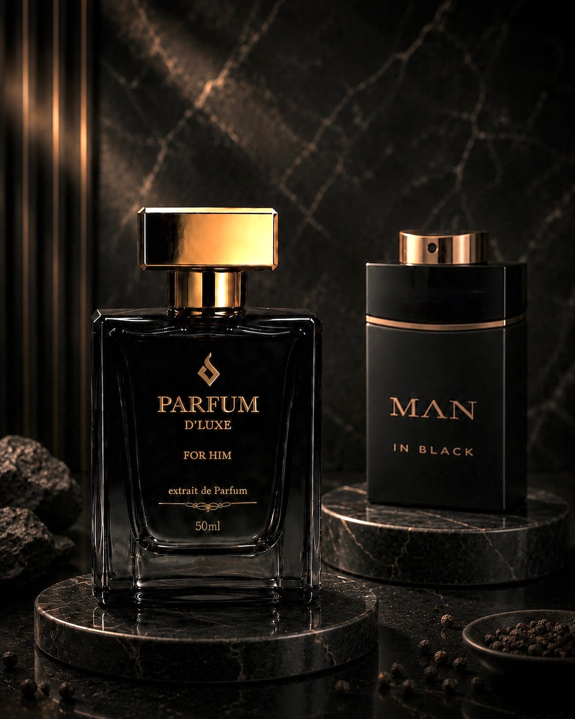Inspired by the scent of ‘Bvlgari Man in Black’ (Men’s)